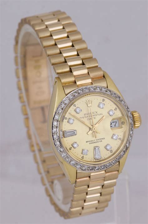 rolex 6917 diamond bezel|ladies Rolex with diamond bezel.